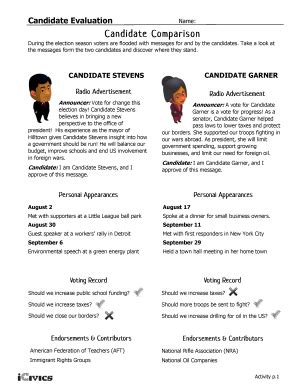 Us Government Candidate Evaluation Worksheet Icivics Answers - Candidate Evaluation Worksheet Icivics Answers