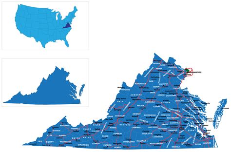 us map virginia
