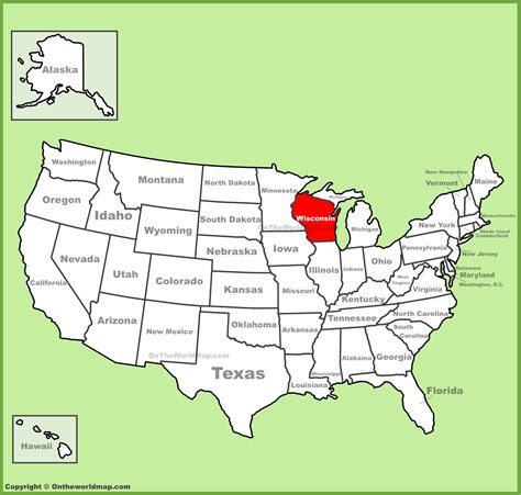 us map wisconsin