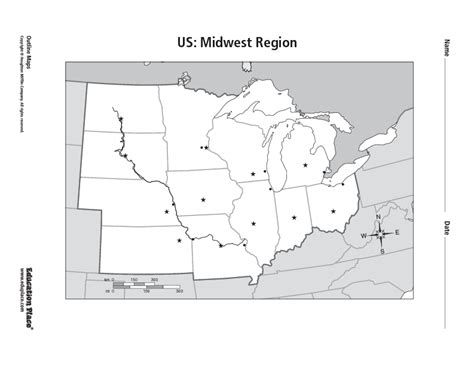 Us Midwest Region Organizer For 5th 12th Grade Political Map Worksheet 5th Grade - Political Map Worksheet 5th Grade