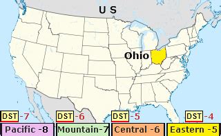 us ohio time now