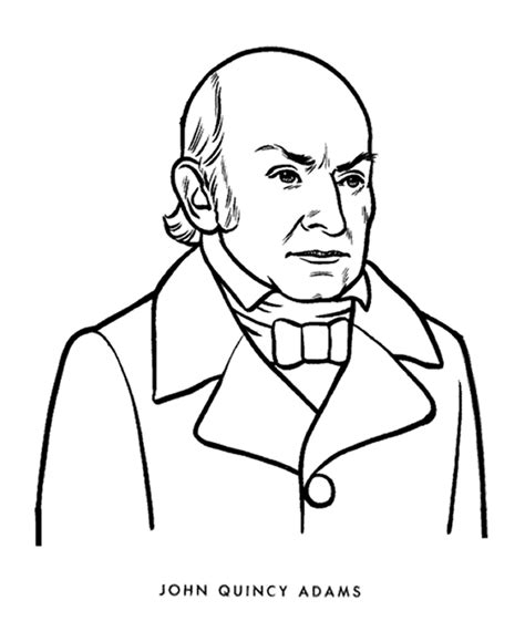 Us Presidents Coloring Pages John Quincy Adams John Adams Coloring Pages - John Adams Coloring Pages