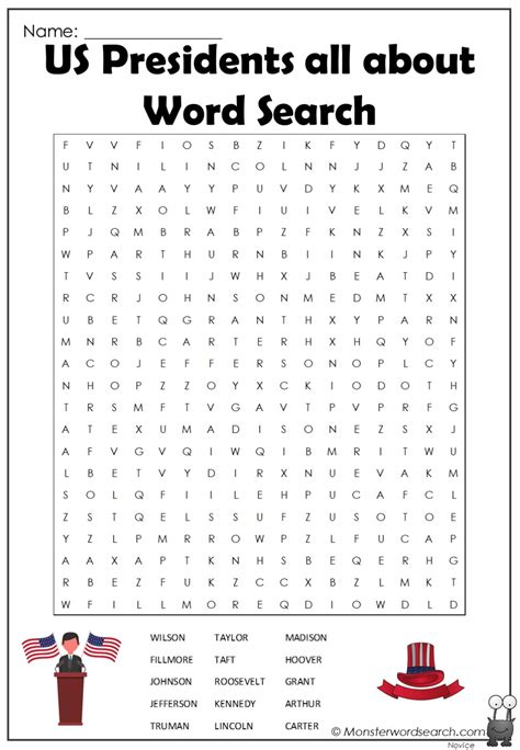 Us Presidents Word Search K5 Learning President Worksheet 5th Grade - President Worksheet 5th Grade