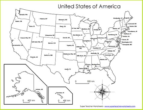 Usa Map Super Teacher Worksheets 50 States Map Worksheet - 50 States Map Worksheet
