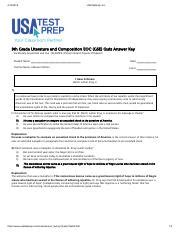 Usa Test Prep Answers Key
