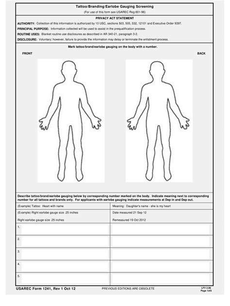 Usarec Form 1241