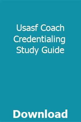 Full Download Usasf Credentialing Test Study Guide 