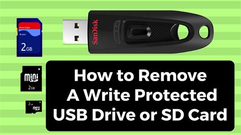 usb flash drive - How to remove write protection from USB stick …