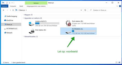 usb schijf formatteren