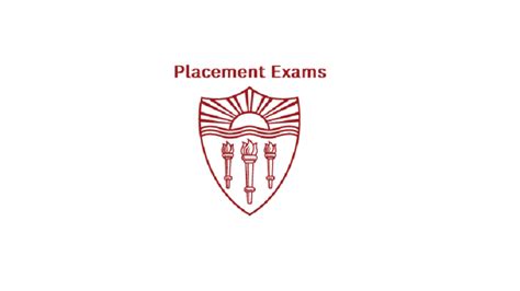 Usc Placement Exams