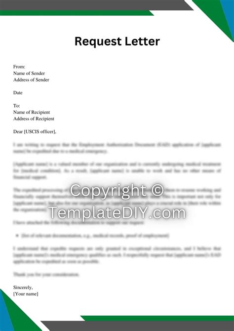 Uscis Expedite Request Letter Sample