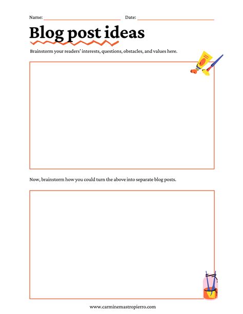 Use A Blog Post Worksheet To Save Time Blog Post Worksheet - Blog Post Worksheet