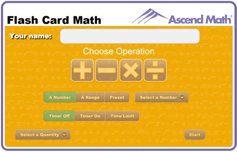 Use Flash Card Math Free Ascend Math Flash Card Math - Flash Card Math