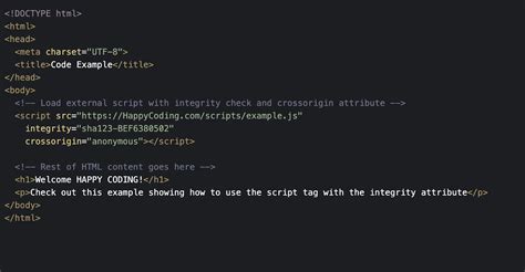 use of script tag in html