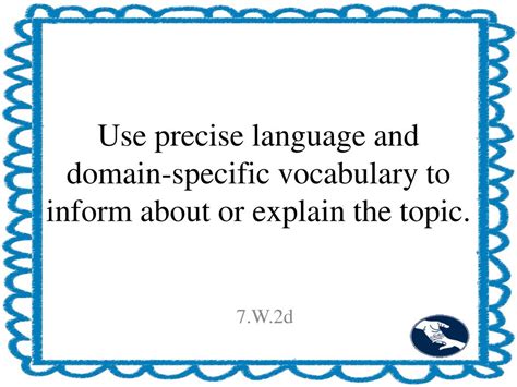 Use Precise Language And Domain Specific Vocabulary 4th Domainspecific Vocabulary 4th Grade - Domainspecific Vocabulary 4th Grade