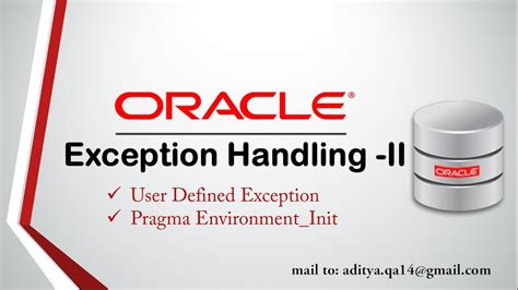 user defined exception in oracle 11g