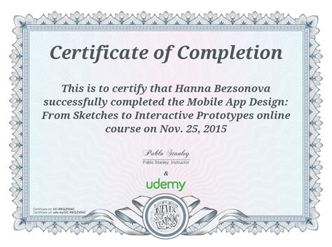 user experience certification udemy