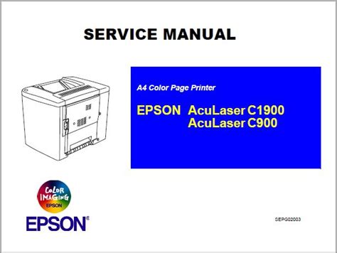 User Guide Epson Aculaser C900 Download