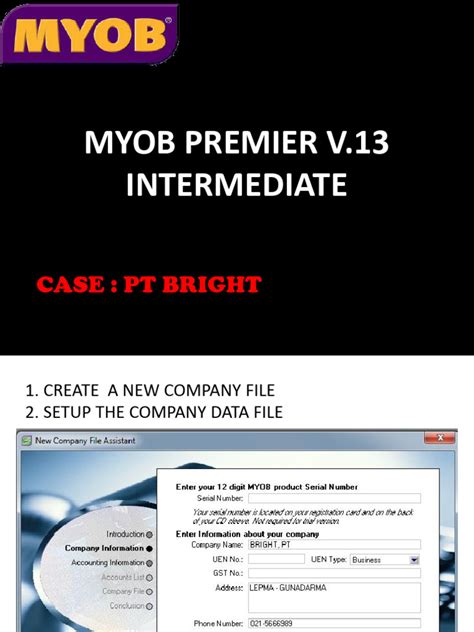 User Guide For Myob Premier V9