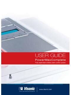 User Guide Visonic