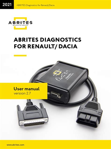 User Manual Abrites Renault Commander