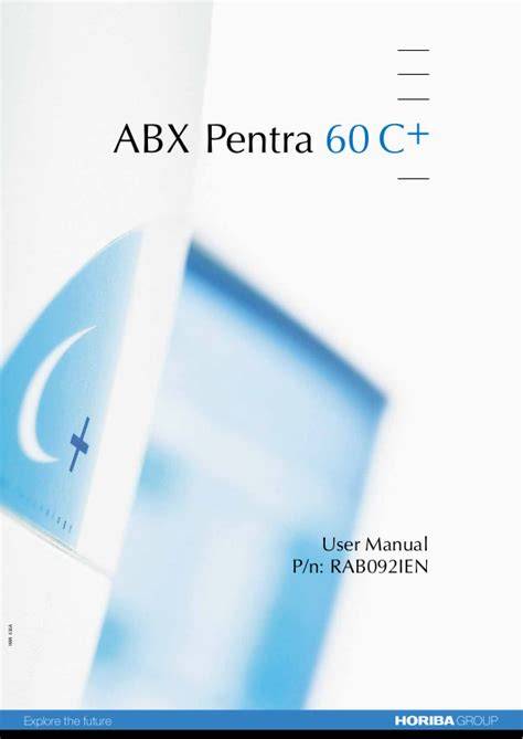 user manual abx pentra 60