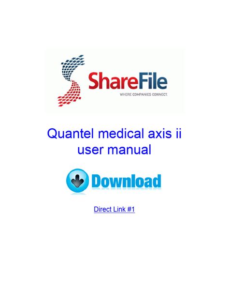 user manual quantel medical