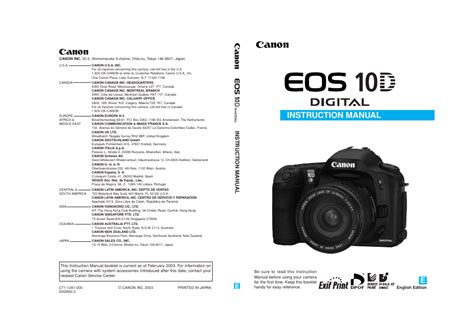 Read Online User Guide Canon Eos 10D 