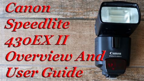 Read Online User Guide Canon Speedlite 430Ex Ii Spanish 