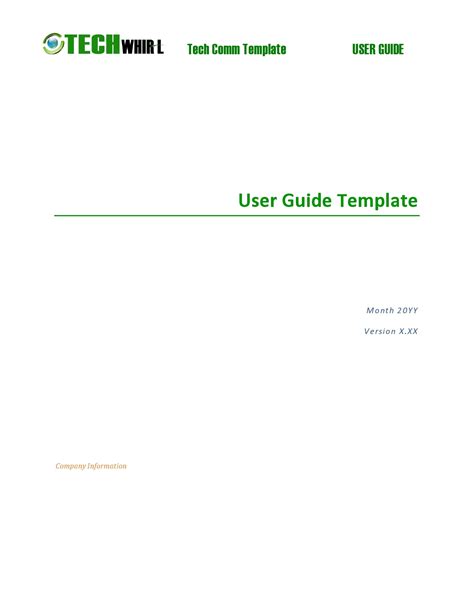 Download User Guide Example Template 