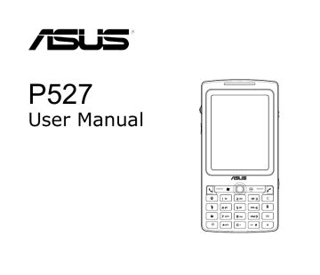 Read Online User Guide For Asus Mobile P527 