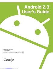 Read User Guide For Google Andriod 2 Tablet 