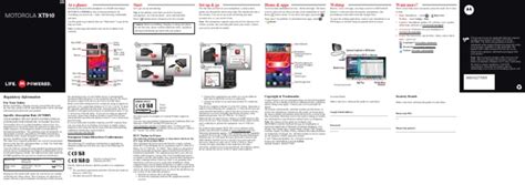 Full Download User Guide For Motorola Razr Xt910 