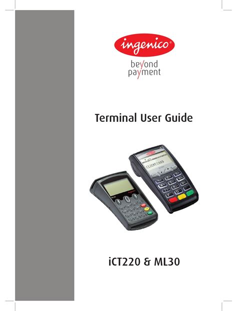 Full Download User Guide Ingenico Ict220 Or Ict250 Activata 