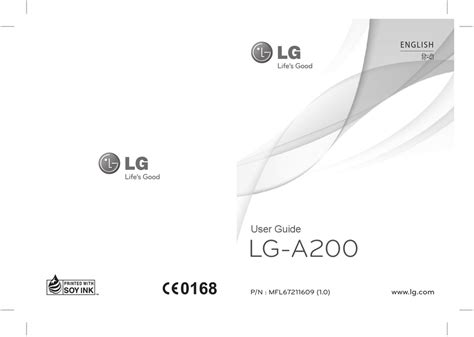 Read Online User Guide Lg A200 