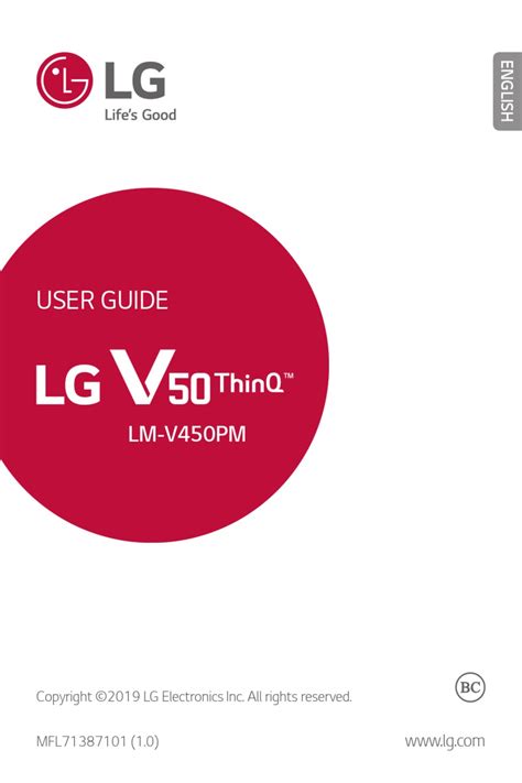 Read Online User Guide Lg V50 