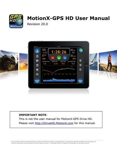 Read Online User Guide Motionx Gps 