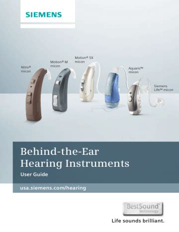 Download User Guide Siemens Hearing Instruments 