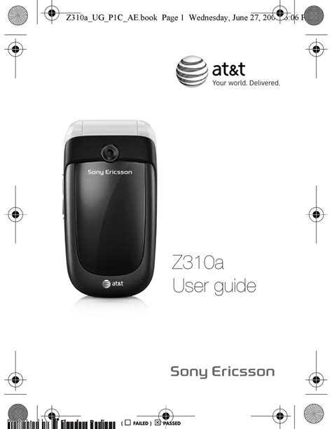 Full Download User Guide Sony Ericsson Z310A 