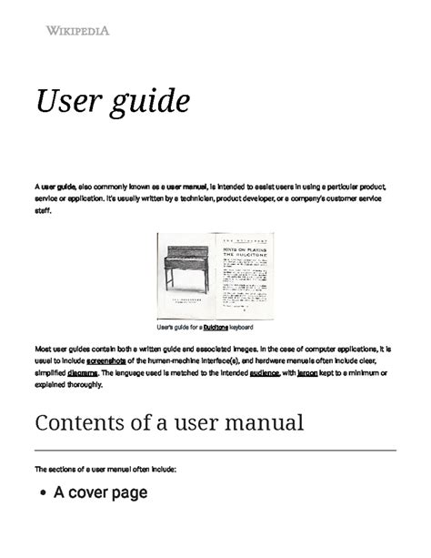 Read User Guide Wikipedia 