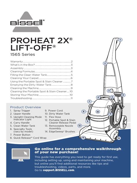 Read Online User Manual For Bissell Proheat 2X File Type Pdf 