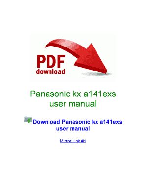 Read User Manual Panasonic Kx A141Exs Wordpress 