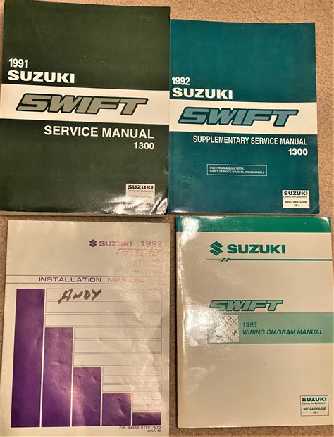 Read User Manual Suzuki Swift 13 1993 