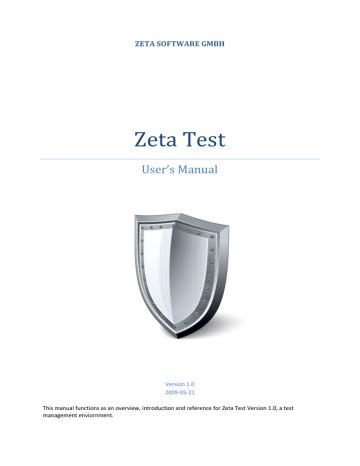 Full Download User S Manual Zeta Test 