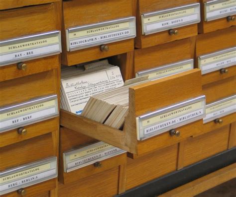 Uses For Library Card Catalog