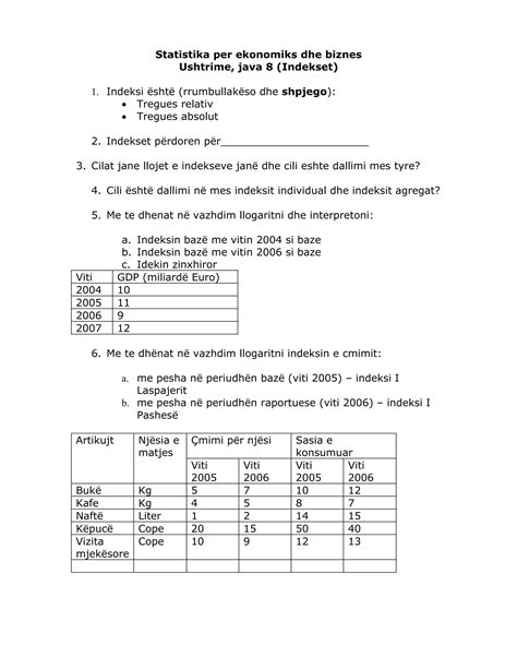 Ushtrime Statistike