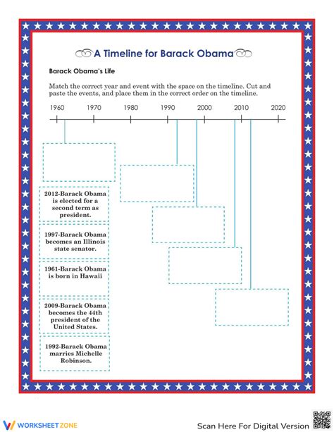 Using A Timeline Barack Obama Worksheets 99worksheets Timeline Worksheets 2nd Grade - Timeline Worksheets 2nd Grade