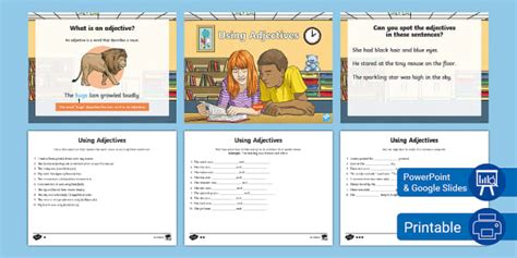 Using Adjectives Lesson Pack For 3rd 5th Grade Adjectives Powerpoint 3rd Grade - Adjectives Powerpoint 3rd Grade