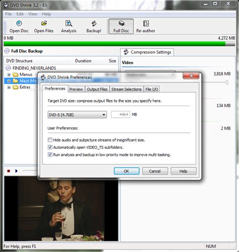 using dvd shrink with anydvd