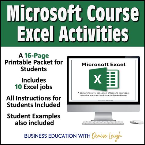 using excel for classroom activities